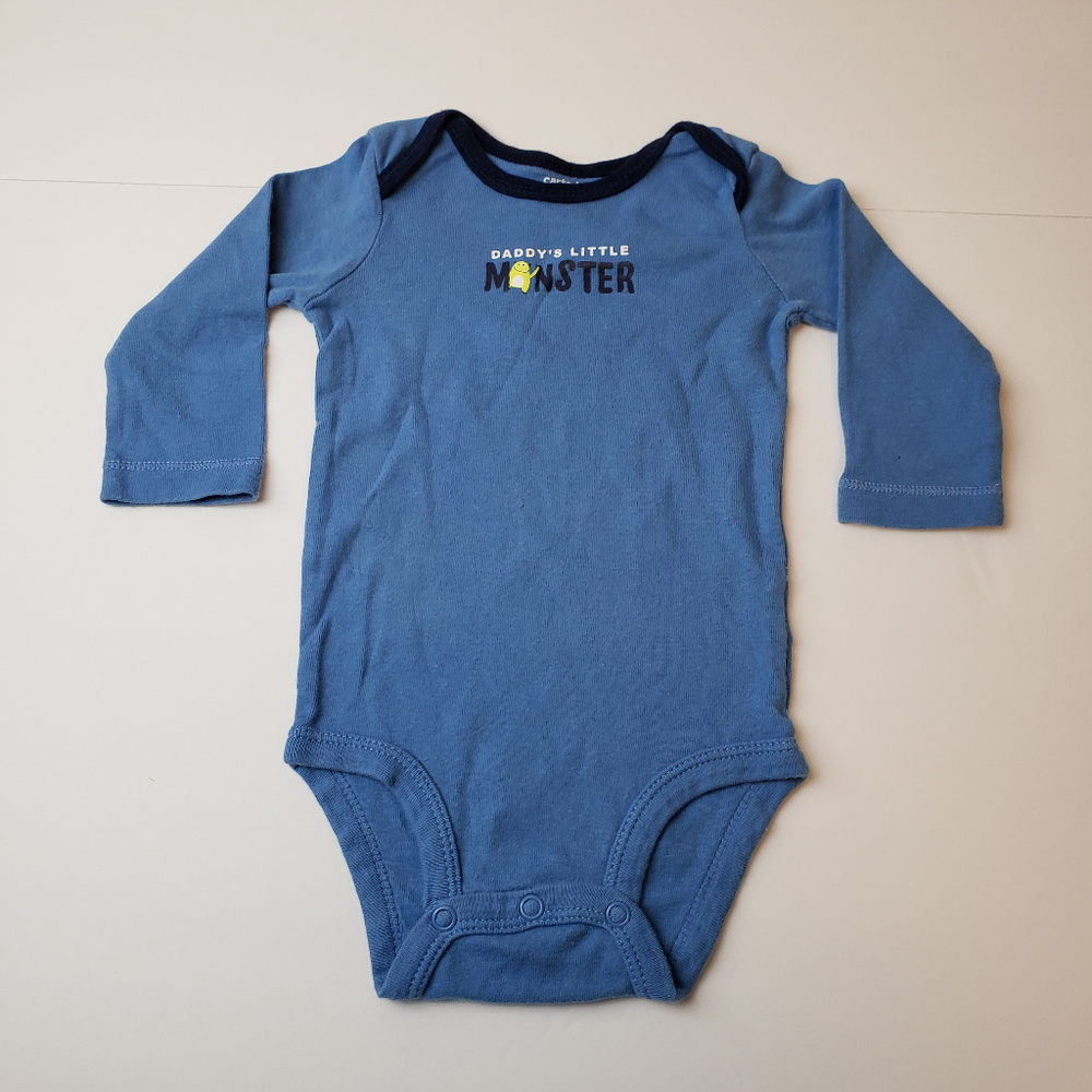 Carter's Boys Onesie Daddy's Little Monster Sz 6M